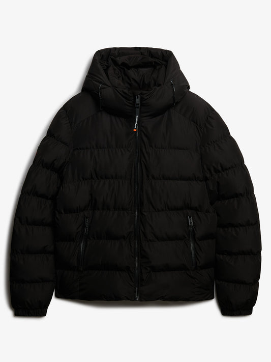 GIUBBINO SPORT CON CAPPUCCIO SUPERDRY DA UOMO NERO