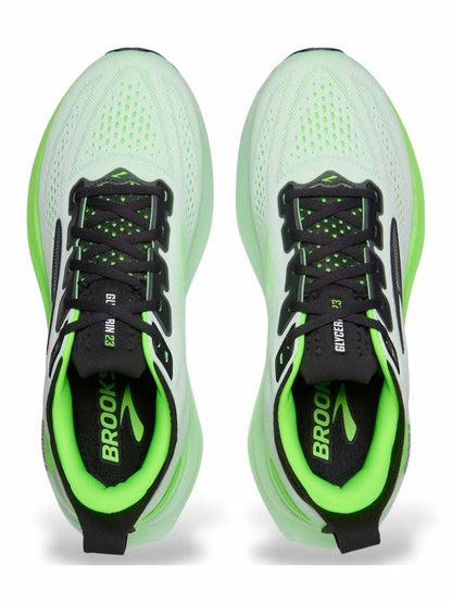 SCARPA RUNNING BIANCO VERDE BROOKS GLYCERIN 23 DA UOMO