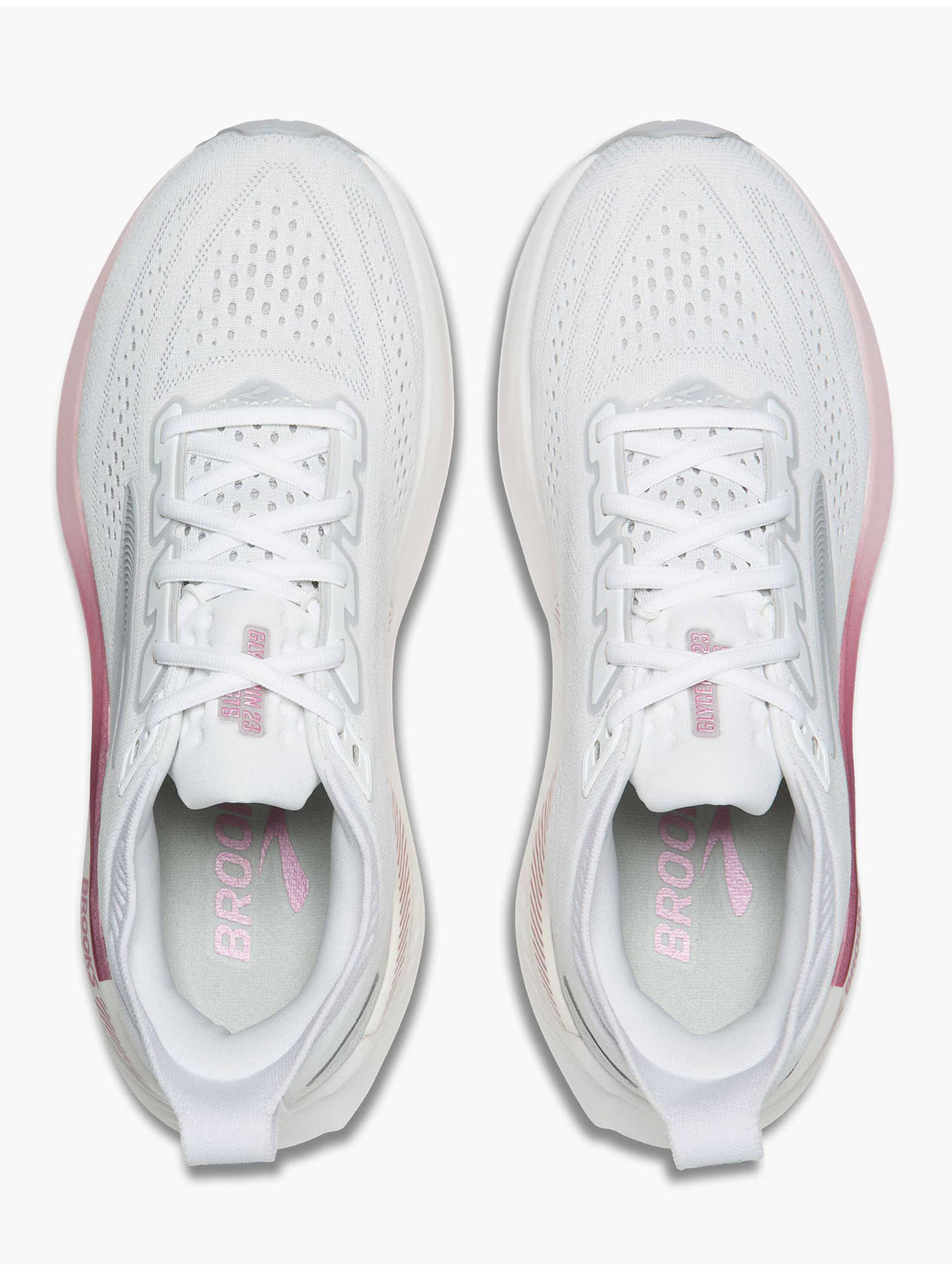 Brooks glycerin gts scarpa running da donna bianco argento