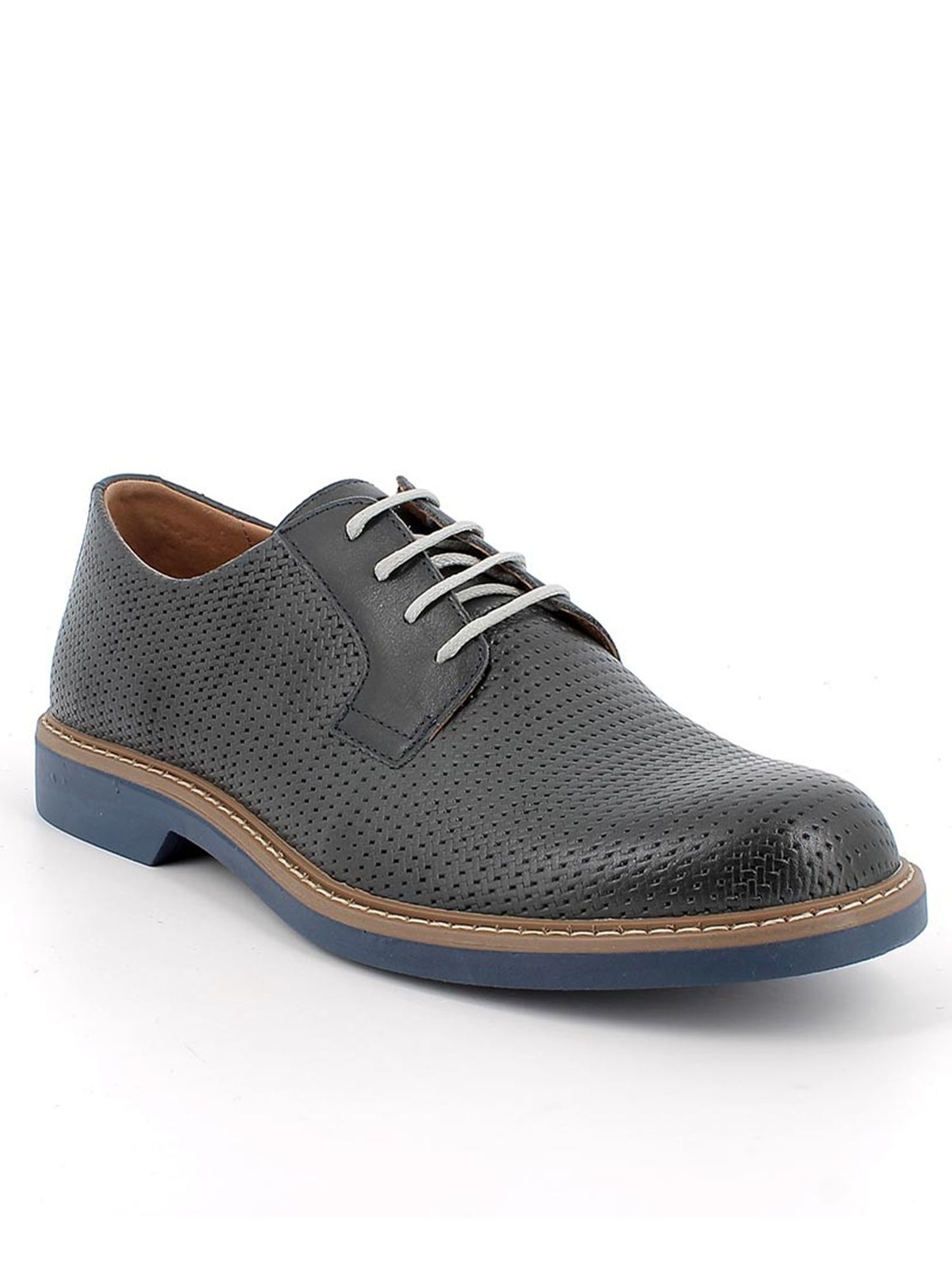 Igi&Co Felipe, stringate casual da uomo in blu a calzata larga