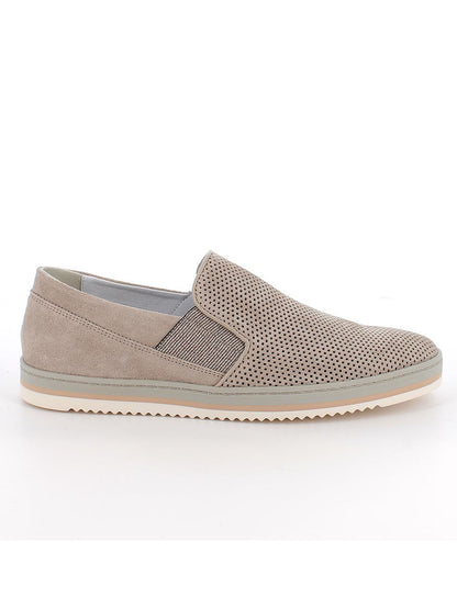 Mocassino Brando beige da uomo in pelle scamosciata Igi&Co