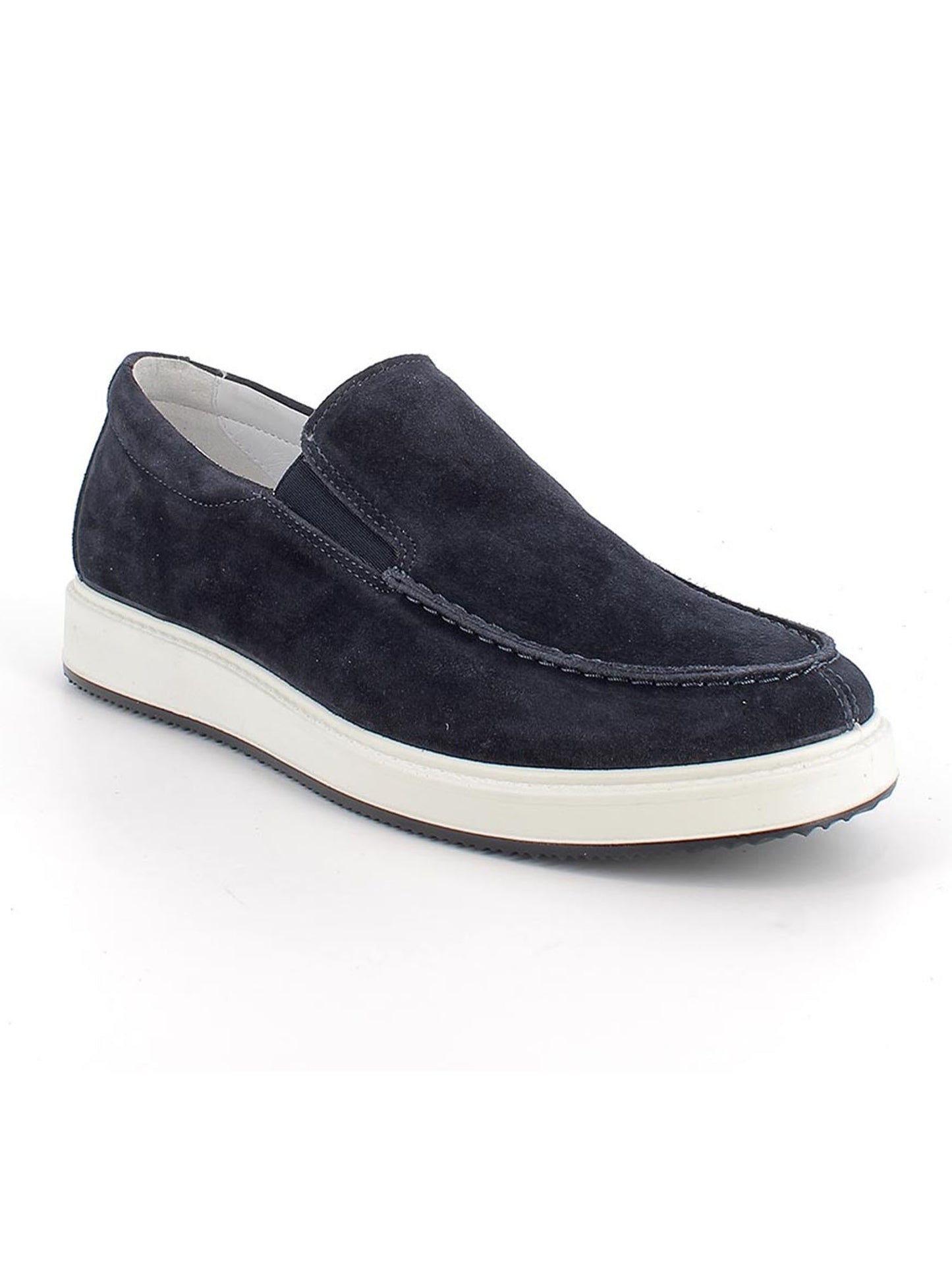 Mocassino da uomo Igi&Co Santiago blu in pelle scamosciata