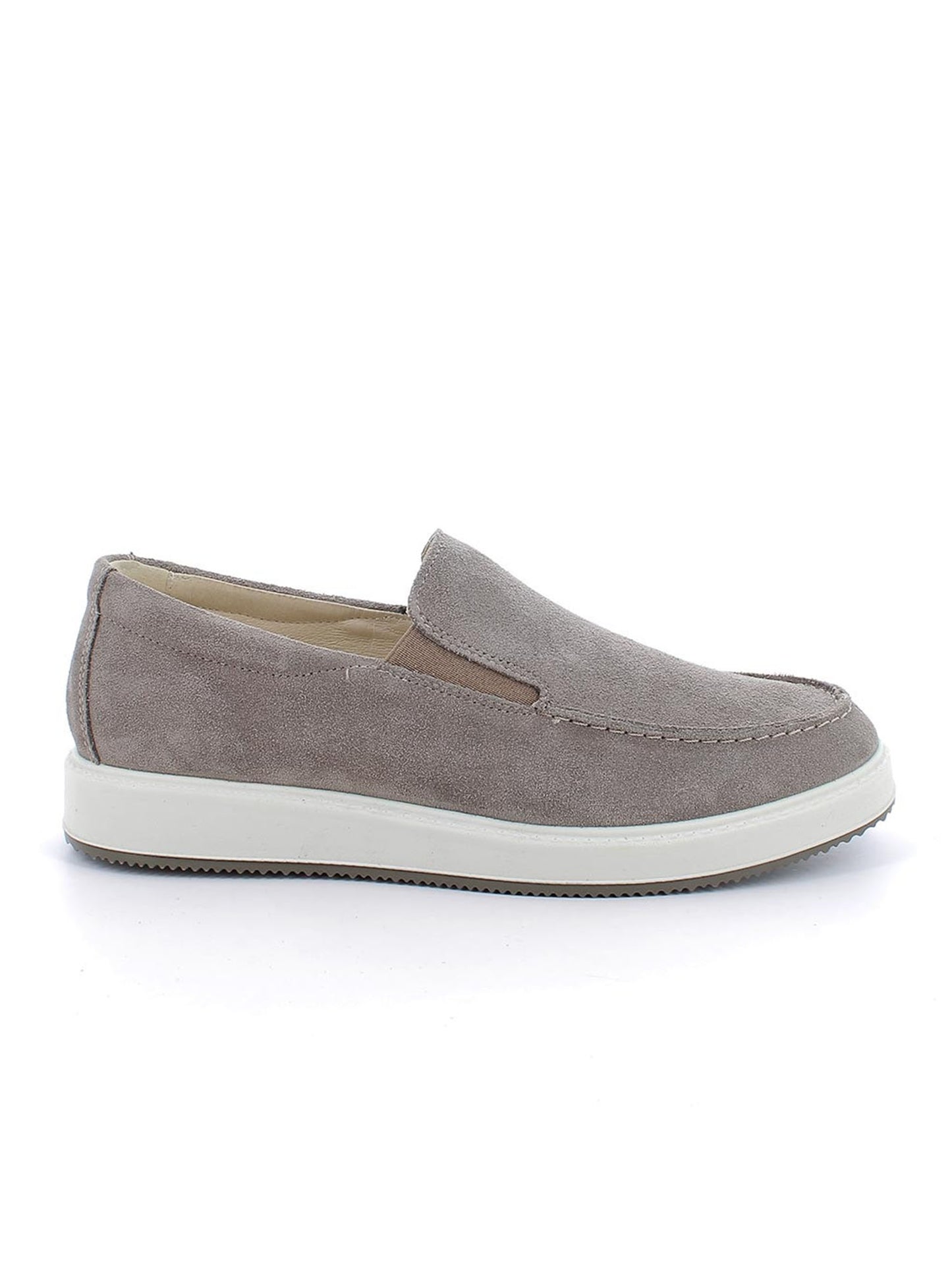 Mocassino Santiago da uomo in pelle scamosciata grigia Igi&Co