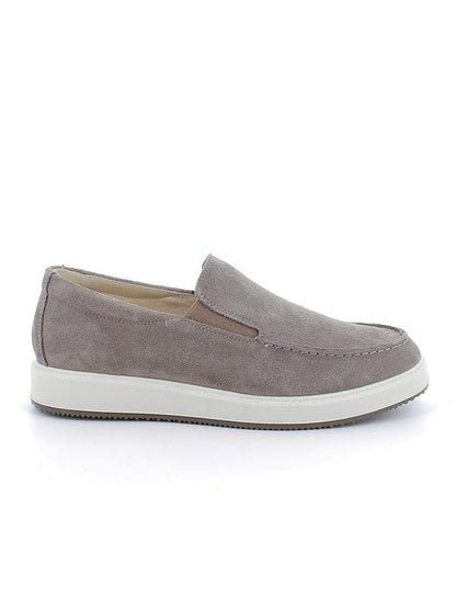 Mocassino Santiago da uomo in pelle scamosciata grigia Igi&Co