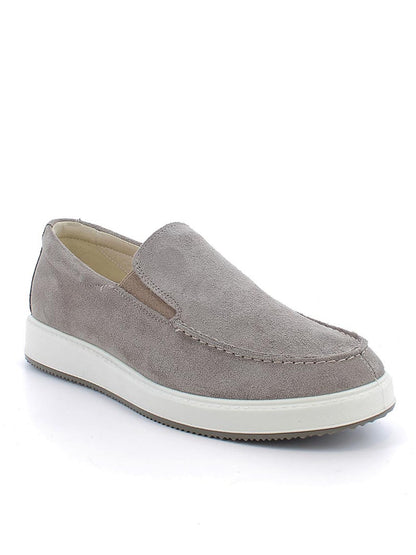 Mocassino Santiago da uomo in pelle scamosciata grigia Igi&Co