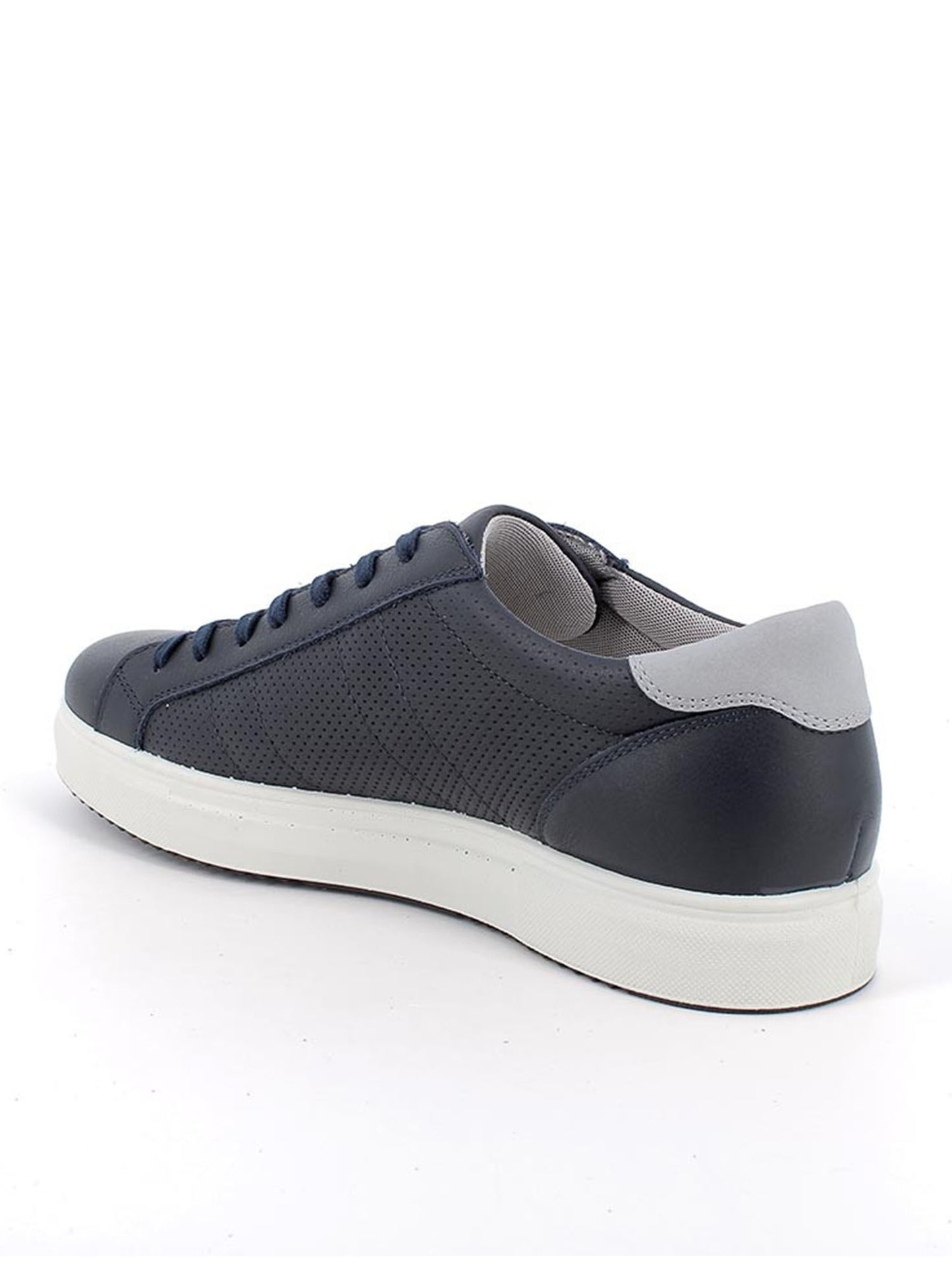 Sneakers Sacha in pelle blu da uomo casual by Igi&Co