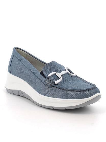 Mocassino donna IGI&Co Margo oro con zeppa e soletta removibile