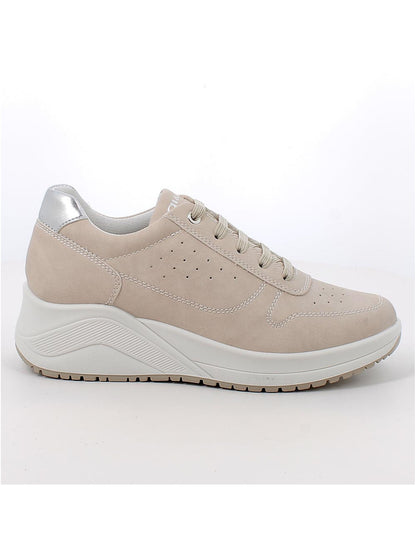 Sneakers donna beige con zeppa IGI&Co Piedra per un comfort casual