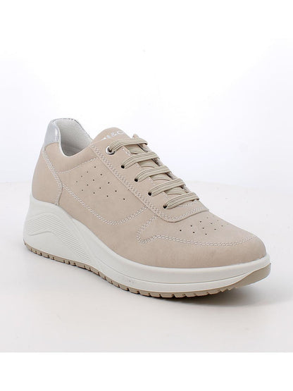 Sneakers donna beige con zeppa IGI&Co Piedra per un comfort casual