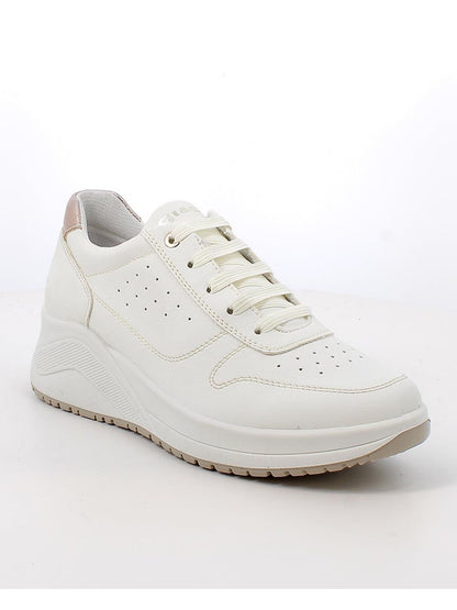 Sneakers da donna IGI&CO bianche con zeppa e stile casual
