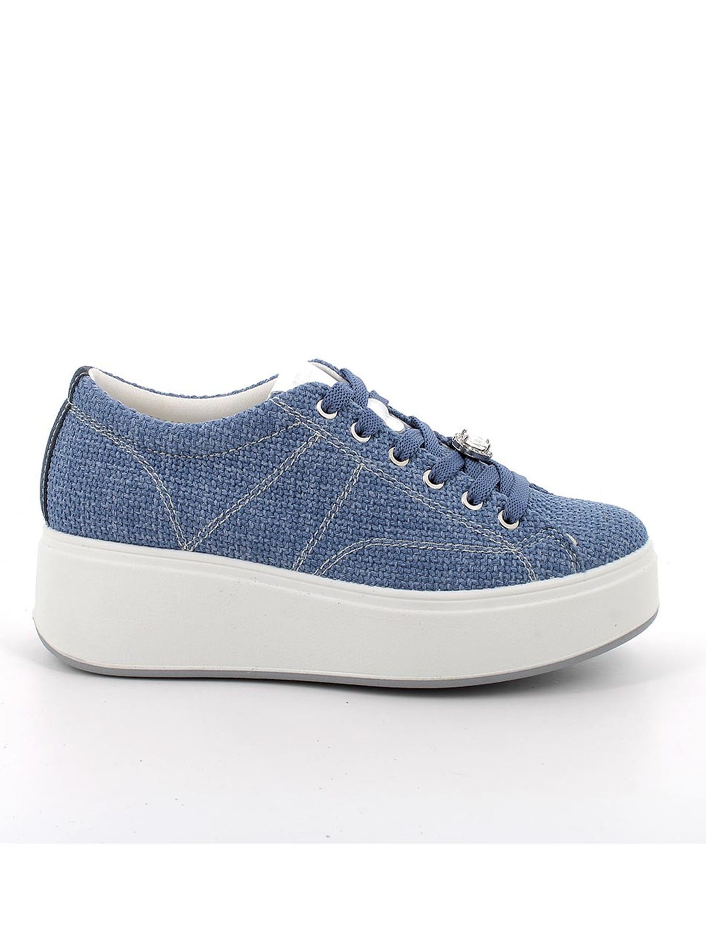 Sneakers Ally di Igi&Co con zeppa da donna in tessuto denim