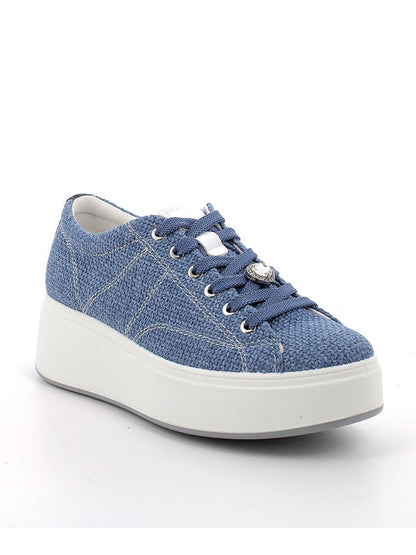 Sneakers Ally di Igi&Co con zeppa da donna in tessuto denim