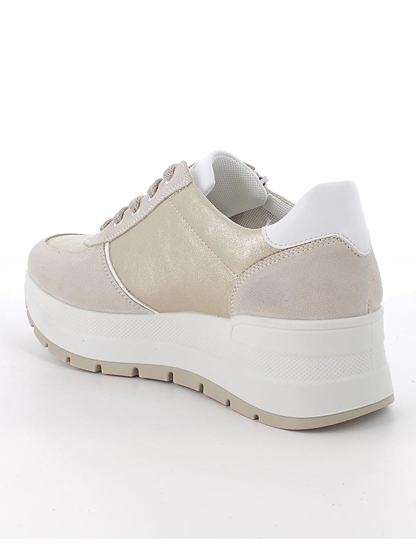 Sneakers beige Igi&Co Kola da donna con zeppa elegante e confortevole