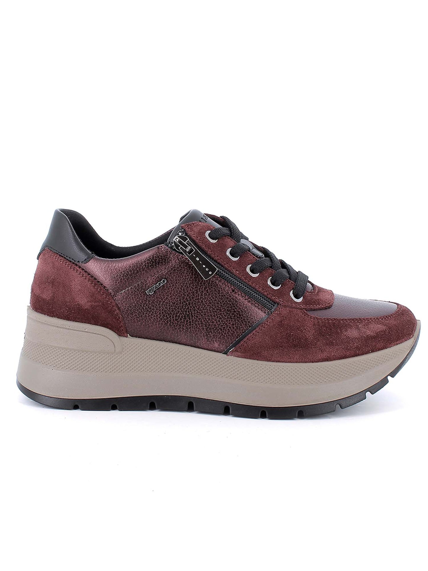 Igi&Co Kola, sneakers da donna bordeaux