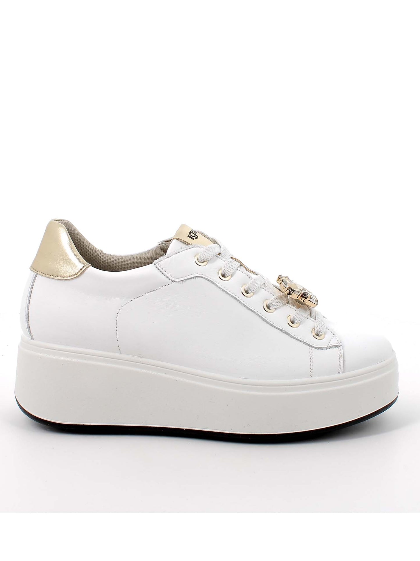 SNEAKERS ALLY CON PLATFORM IGI&CO DA DONNA BIANCO