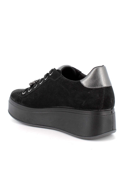 SNEAKERS ALLY CON PLATFORM IGI&CO DA DONNA NERO