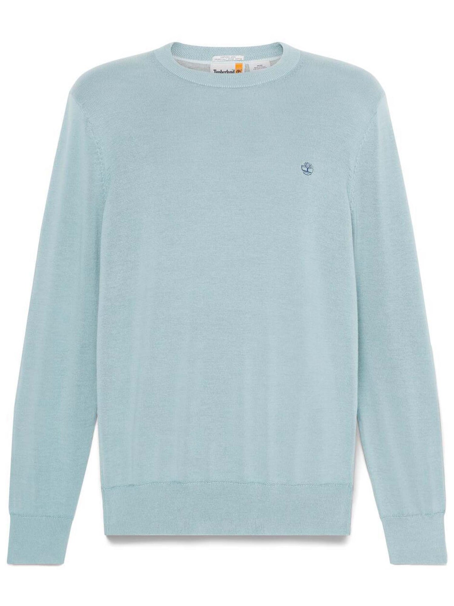 MAGLIA IN COTONE TINTO FILO TIMBERLAND UOMO AVIO