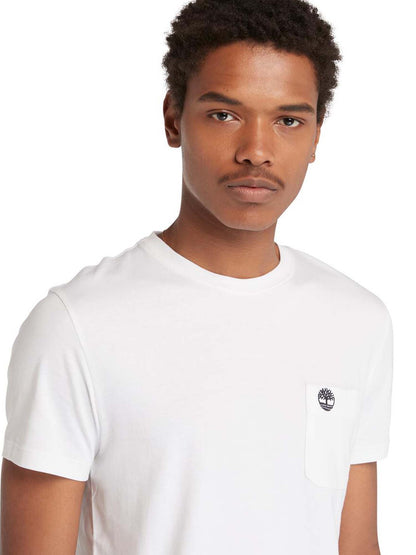 T-SHIRT CON TASCA TIMBERLAND UOMO BIANCO
