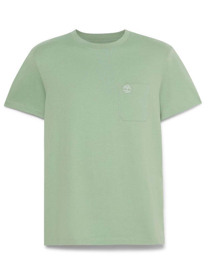 T-SHIRT CON TASCA TIMBERLAND UOMO VERDE