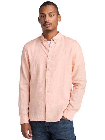 CAMICIA IN LINO TIMBERLAND UOMO ROSA