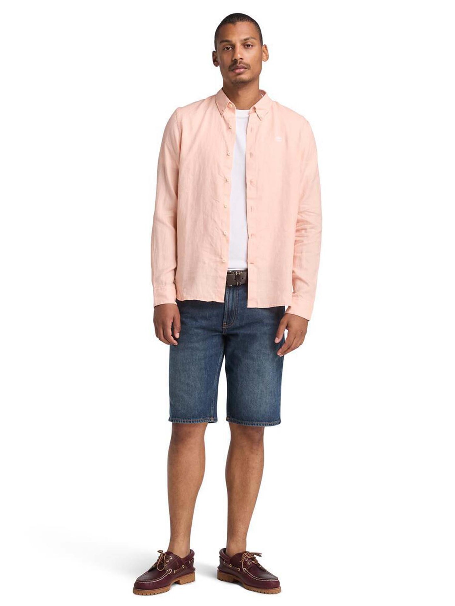 CAMICIA IN LINO TIMBERLAND UOMO ROSA