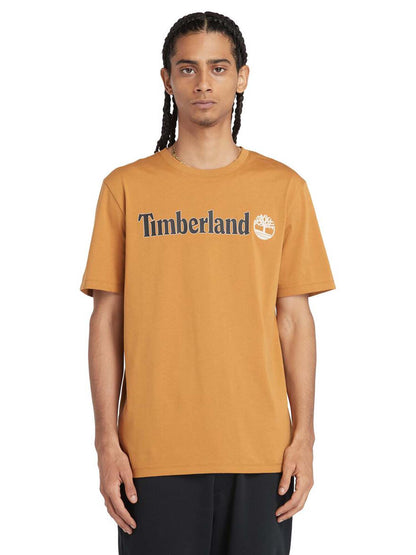 T-SHIRT CON LOGO LINEARE TIMBERLAND UOMO OCRA