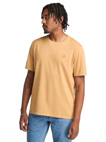 T-SHIRT GIROCOLLO TIMBERLAND UOMO BEIGE