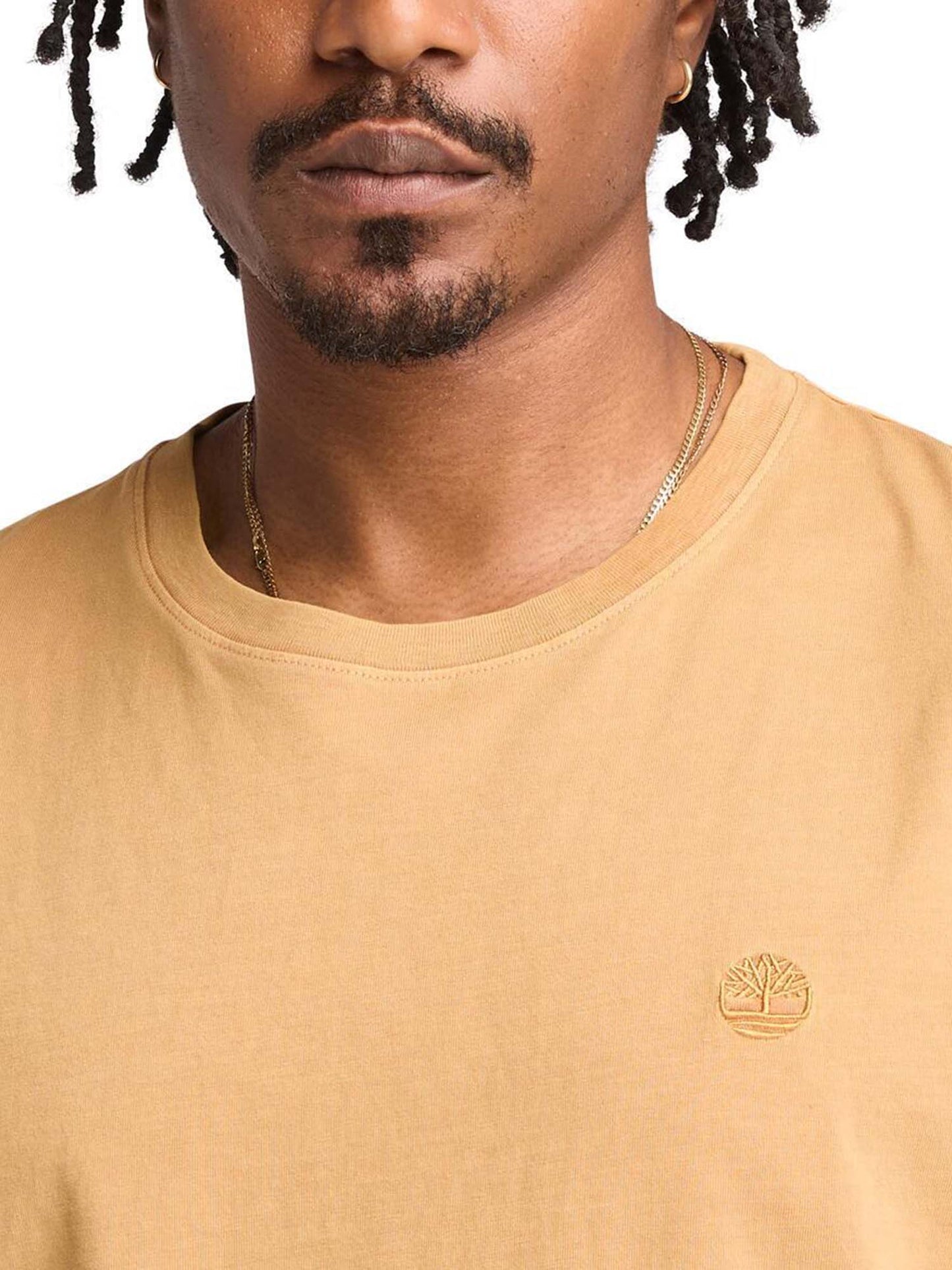 T-SHIRT GIROCOLLO TIMBERLAND UOMO BEIGE