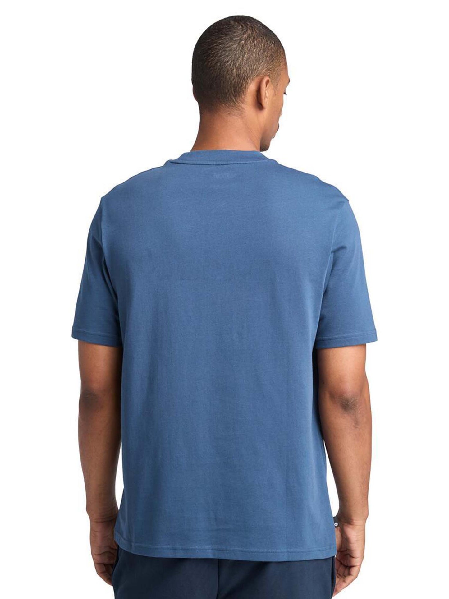 T-SHIRT LOGO RICAMATO TIMBERLAND UOMO DENIM