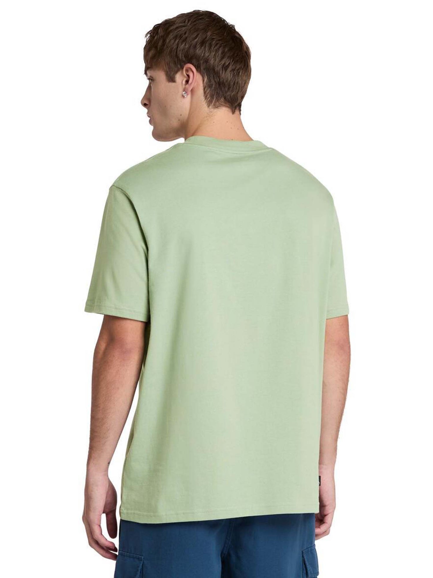 T-SHIRT LOGO RICAMATO TIMBERLAND UOMO VERDE