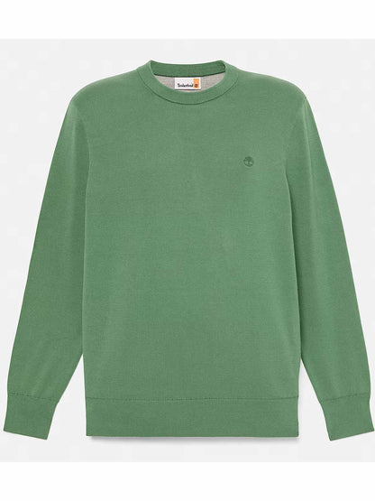 Maglia Timberland verde da uomo dal design casual e confortevole