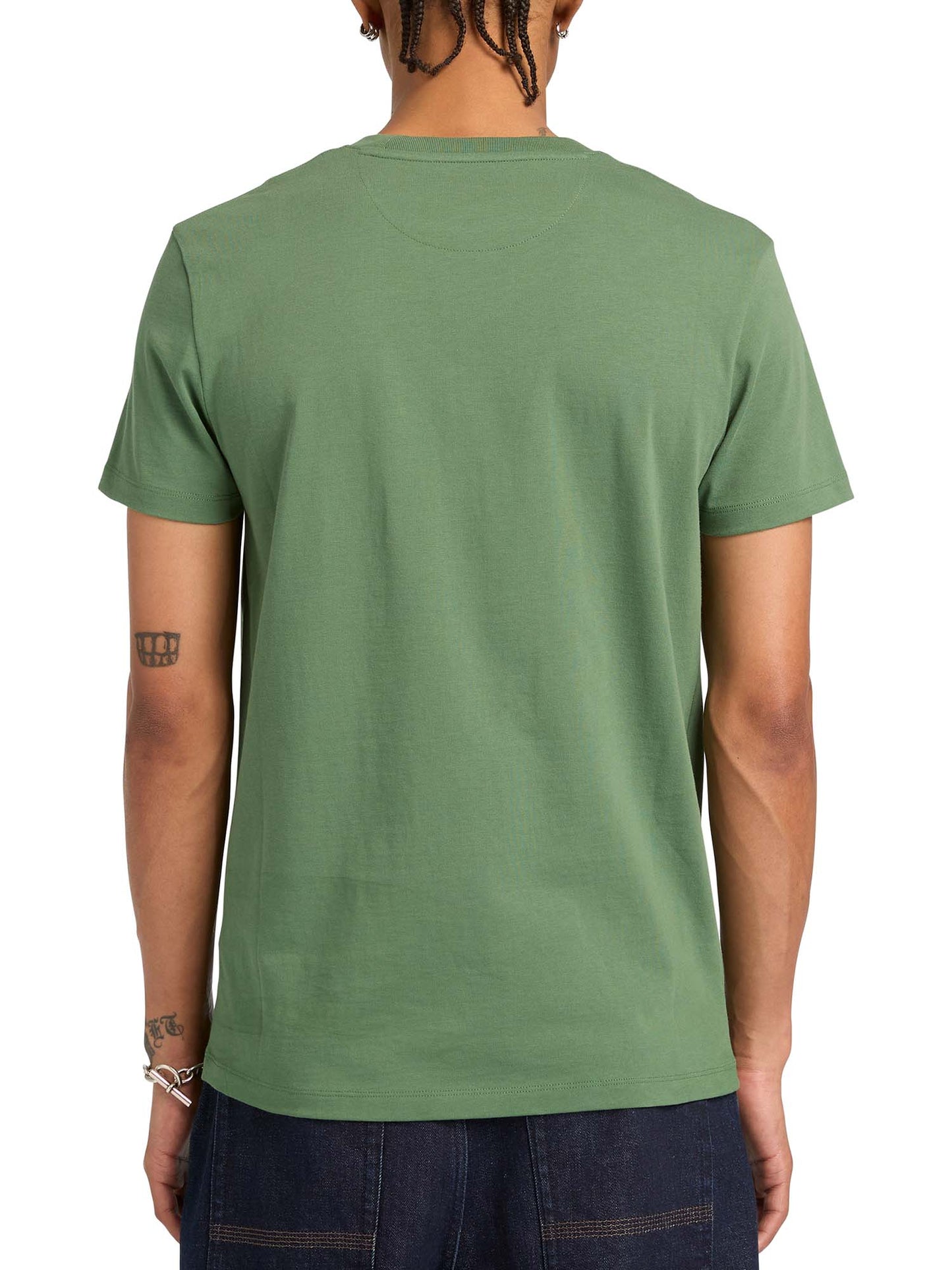 Timberland Dunstan River, t-shirt slim verde da uomo casual