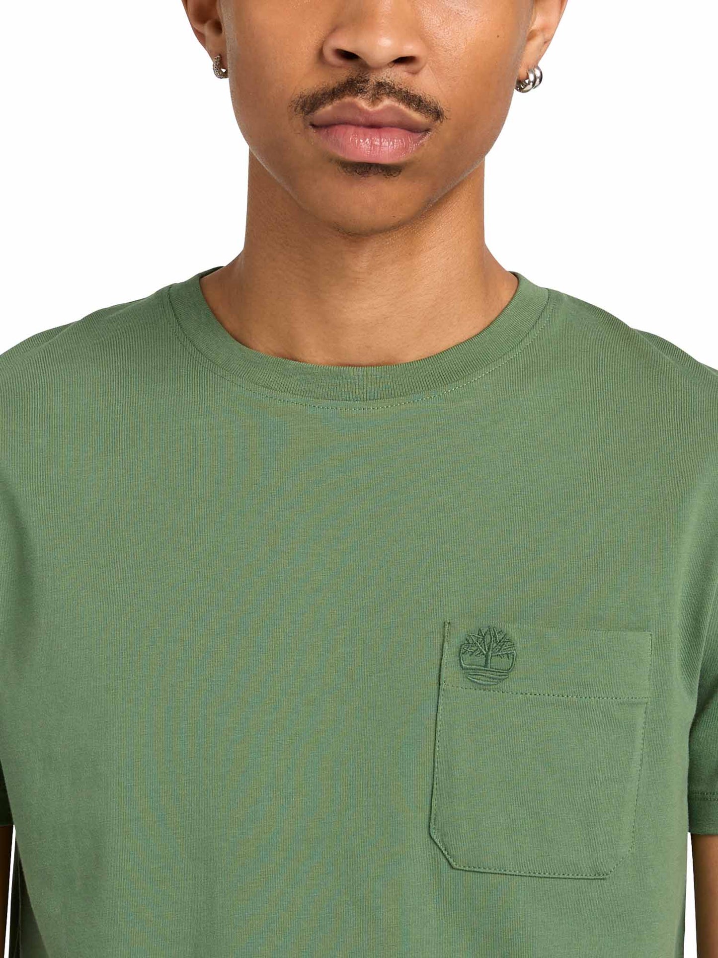 Timberland Dunstan River, t-shirt slim verde da uomo casual