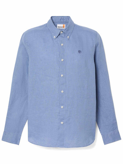 Camicia Mill Brook da uomo Timberland blu casual per primavera-estate