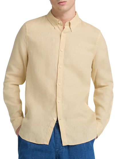 Timberland Mill Brook: camicia uomo verde in lino per la primavera