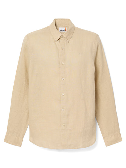 Timberland Mill Brook: camicia uomo verde in lino per la primavera