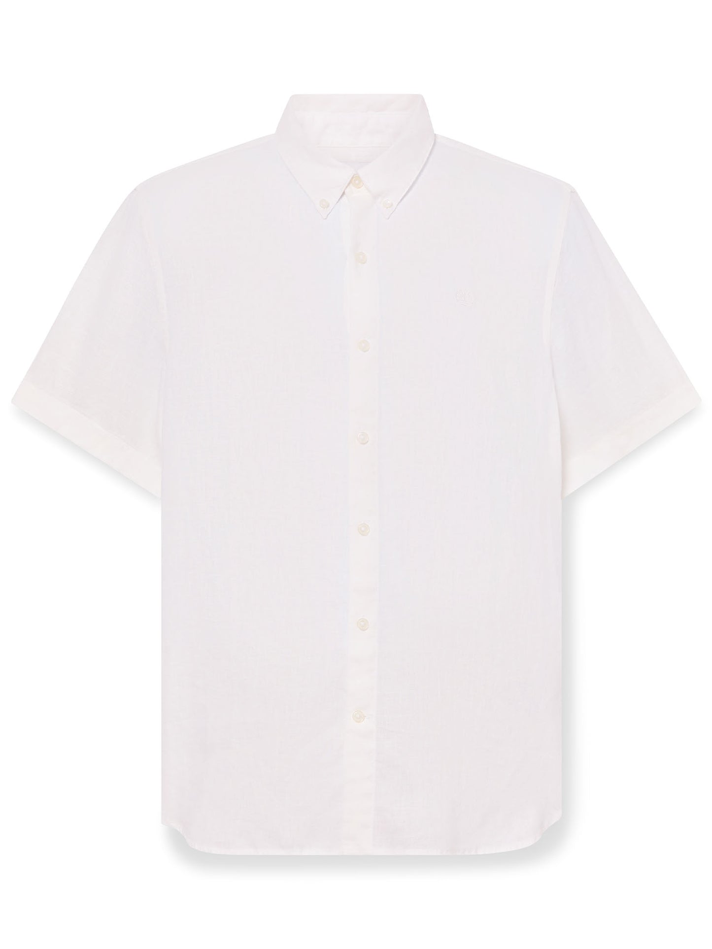 Camicia Timberland in lino bianca da uomo perfetta per la primavera-estate