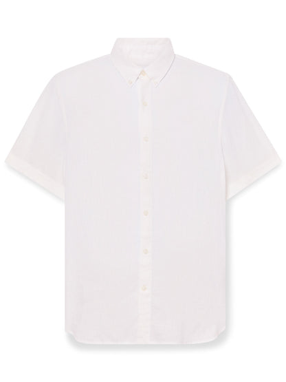 Camicia Timberland in lino bianca da uomo perfetta per la primavera-estate