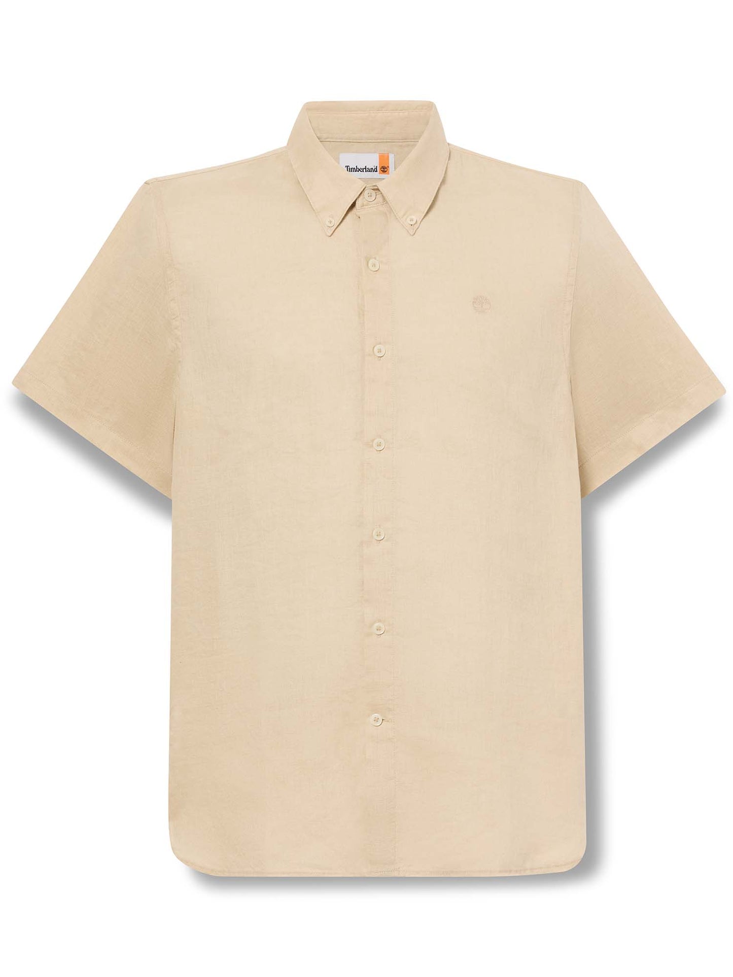 Camicia in lino verde Timberland da uomo per la primavera estate