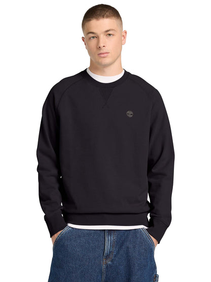 Felpa Timberland da uomo in cotone nera dal look casual