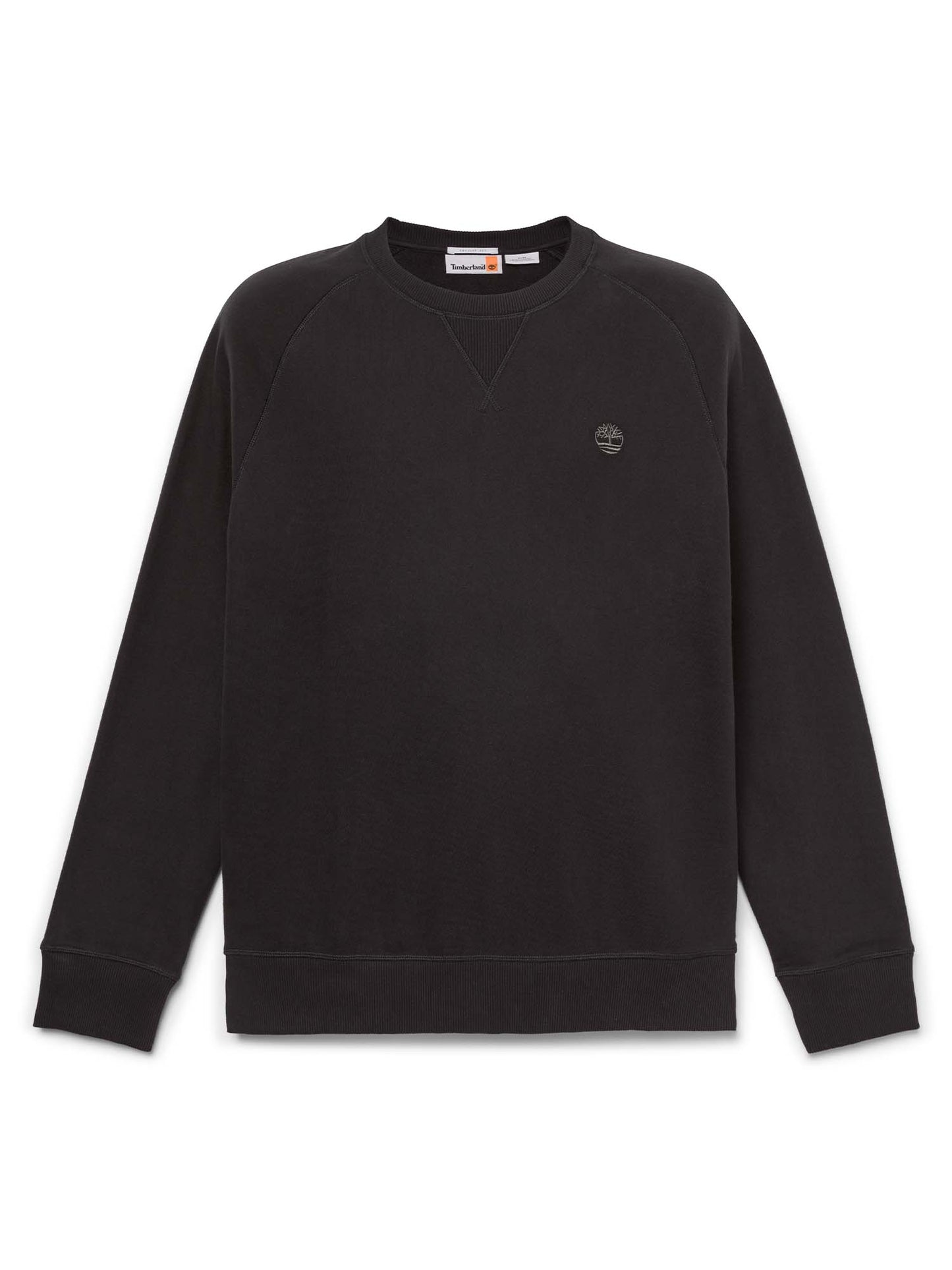 Felpa Timberland da uomo in cotone nera dal look casual