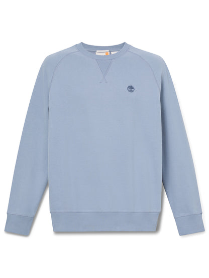 Felpa Timberland Exeter River blu da uomo con logo ricamato