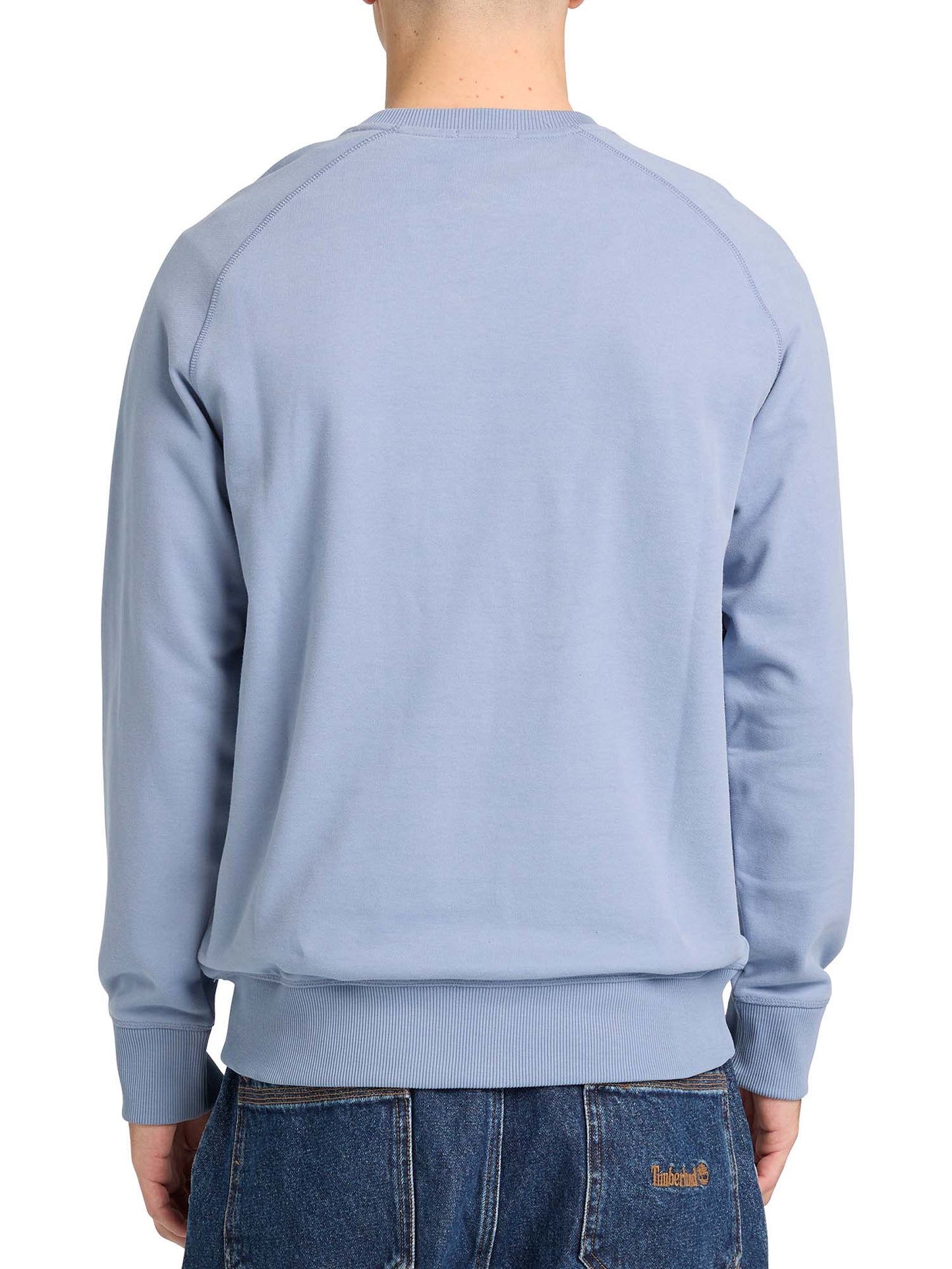 Felpa Timberland Exeter River blu da uomo con logo ricamato