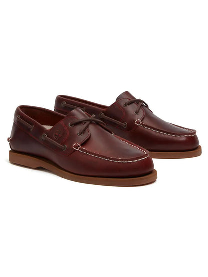Sneakers Classic Boat da donna Timberland in pelle bordeaux