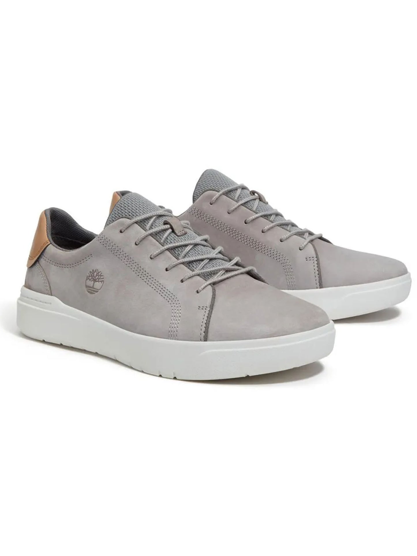Timberland Seneca Bay, sneakers grigie uomo in cuoio e tessuto