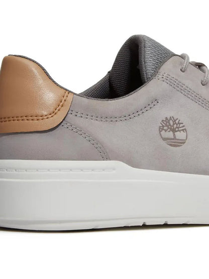 Timberland Seneca Bay, sneakers grigie uomo in cuoio e tessuto