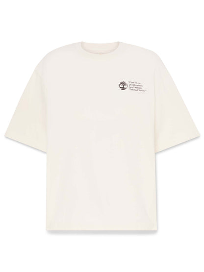 Timberland t-shirt manica corta da uomo bianca casual