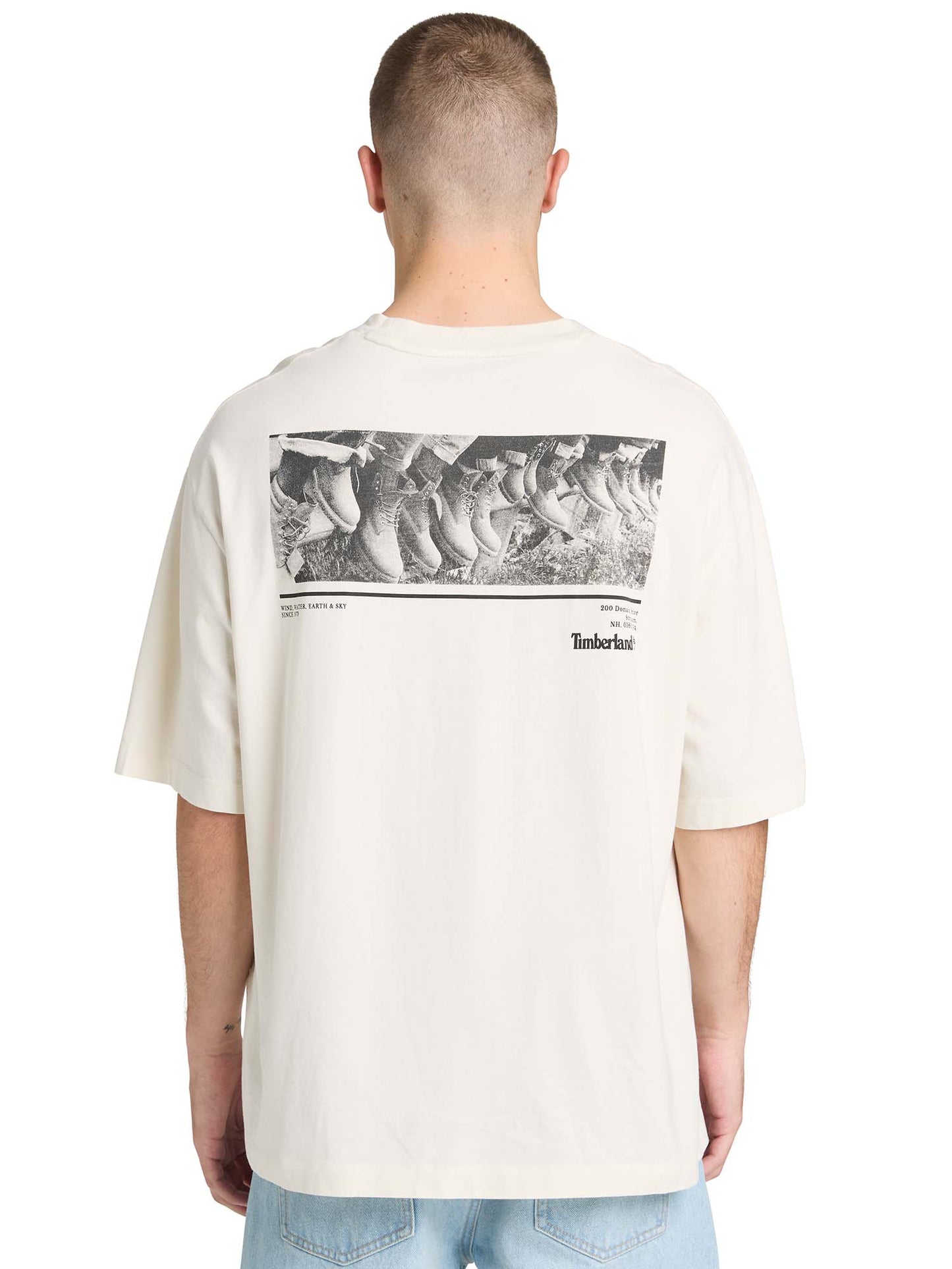 Timberland t-shirt manica corta da uomo bianca casual