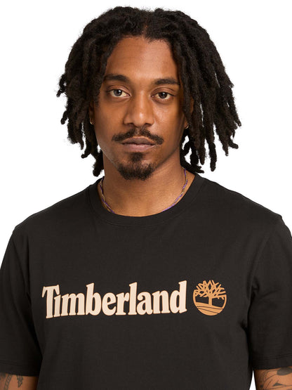 Timberland Kennebec River, t-shirt nera da uomo dal look casual