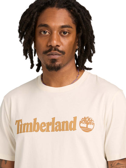T-shirt Kennebec River di Timberland bianca da uomo casual